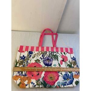 Estée Lauder pink ‎ flowers new tote bag 20x12.5”